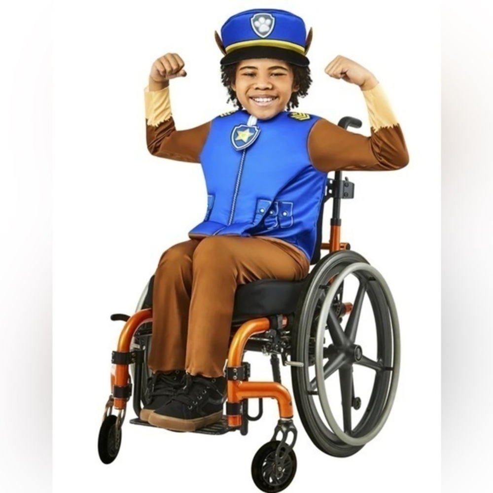 Wheelchair friendly Paw Patrol Chase costume Kids Police Officer Costume